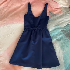 Badgley mischka royal blue cocktail dress sz 0